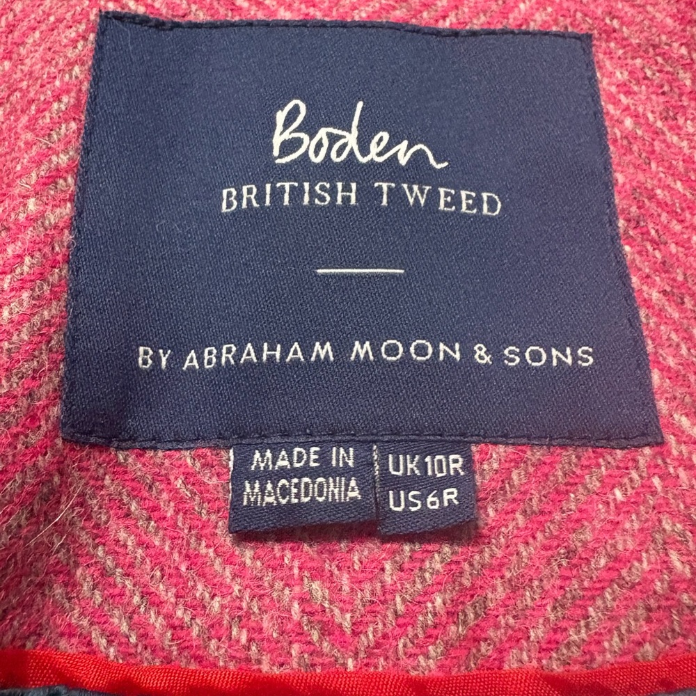 Boden Rich Plum Single-Button Tailored Blazer - Picture 5 of 6